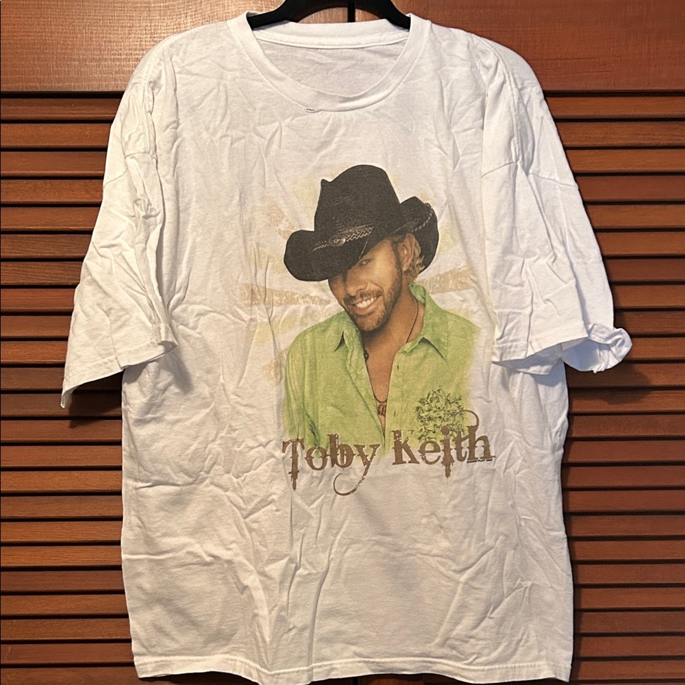 Vintage Toby Keith Biggest & Baddest Tour 2008 Shirt White Cotton XL